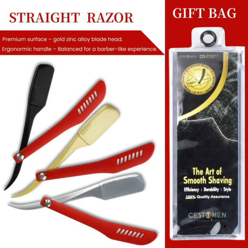 Straight Razor Safety - New Type Zinc Alloy Barber Manual
