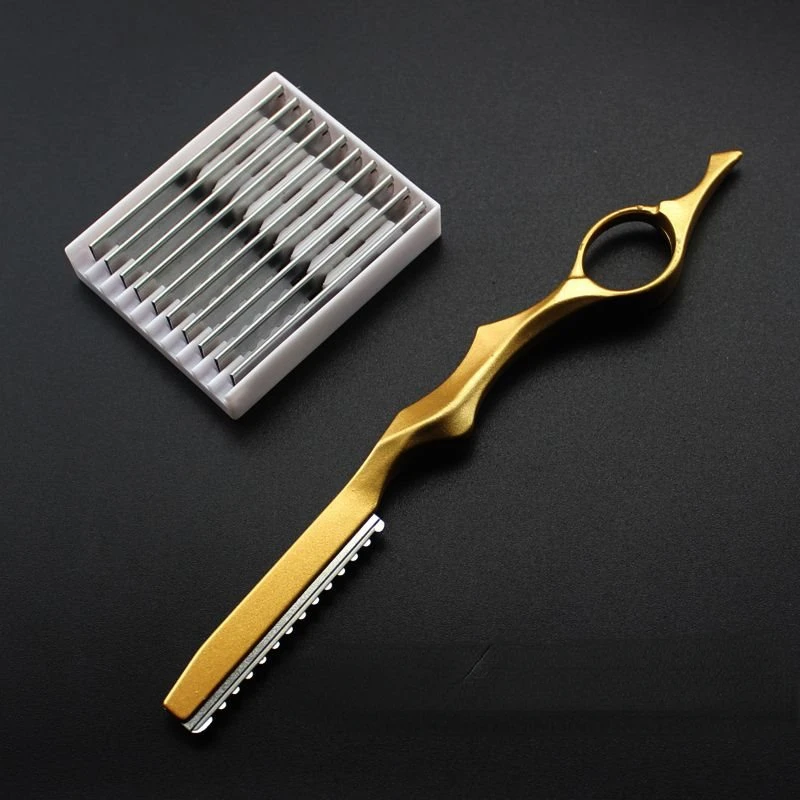 Straight Razor Safety - Safe Thinning Razor Salon Hairdressing Scissors