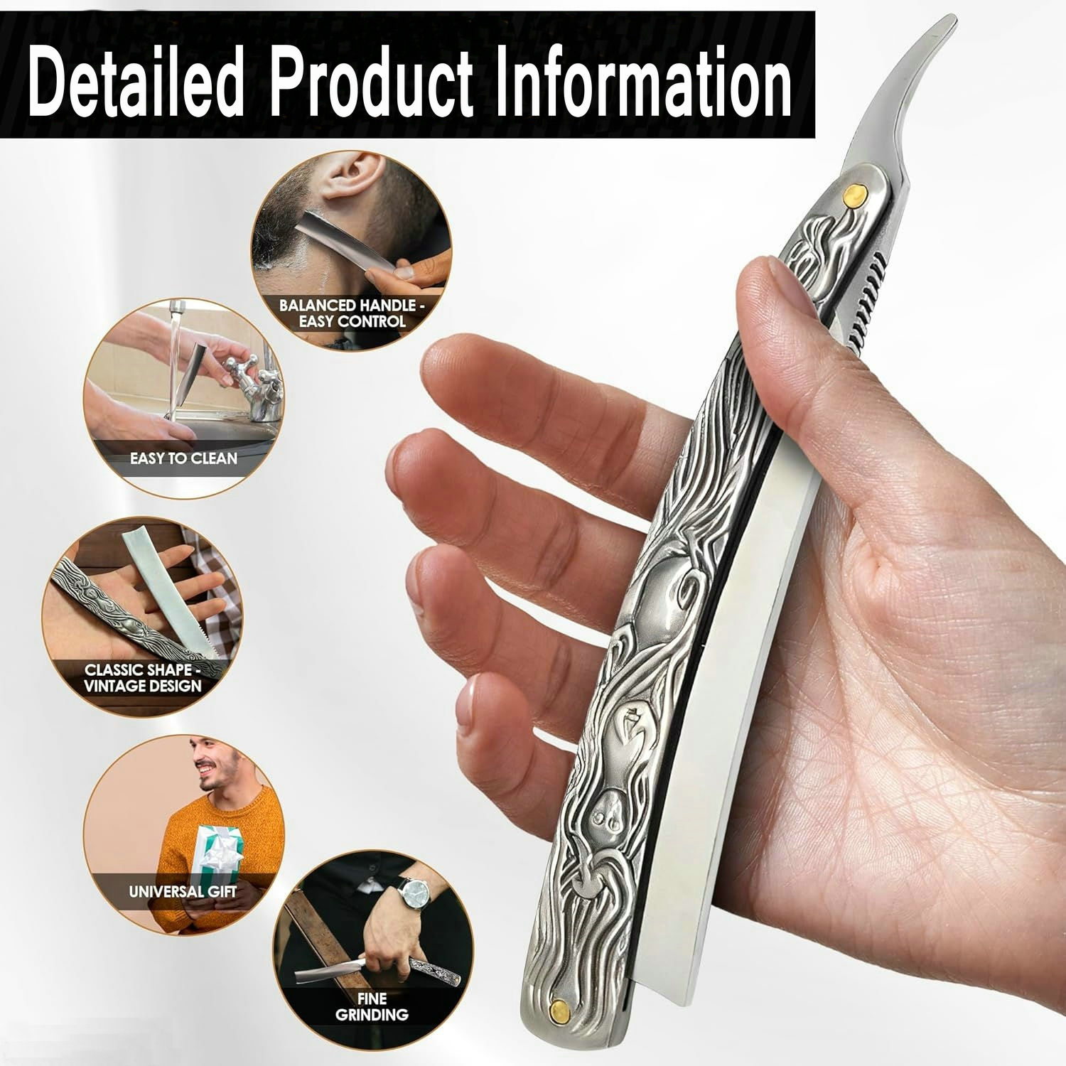 Professional Barber Straight E - огляд і ціна Straight Razor Safety