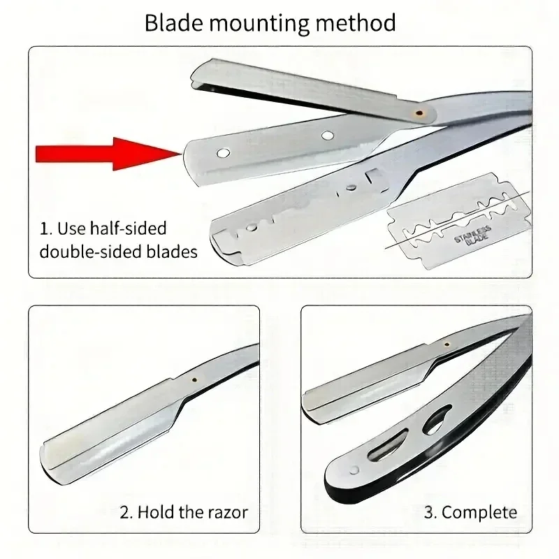 Hair Removal Knife Men Shaves  - огляд і ціна Straight Razor Safety
