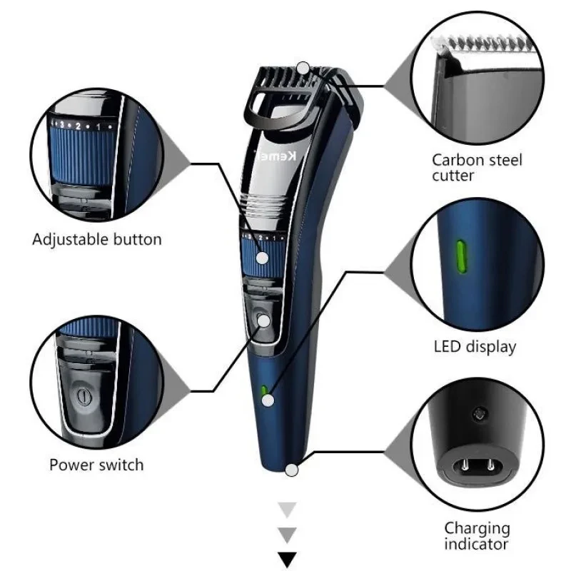 Kemei 632 0.5-10mm Adjustable  - огляд і ціна Men'S Face Grooming