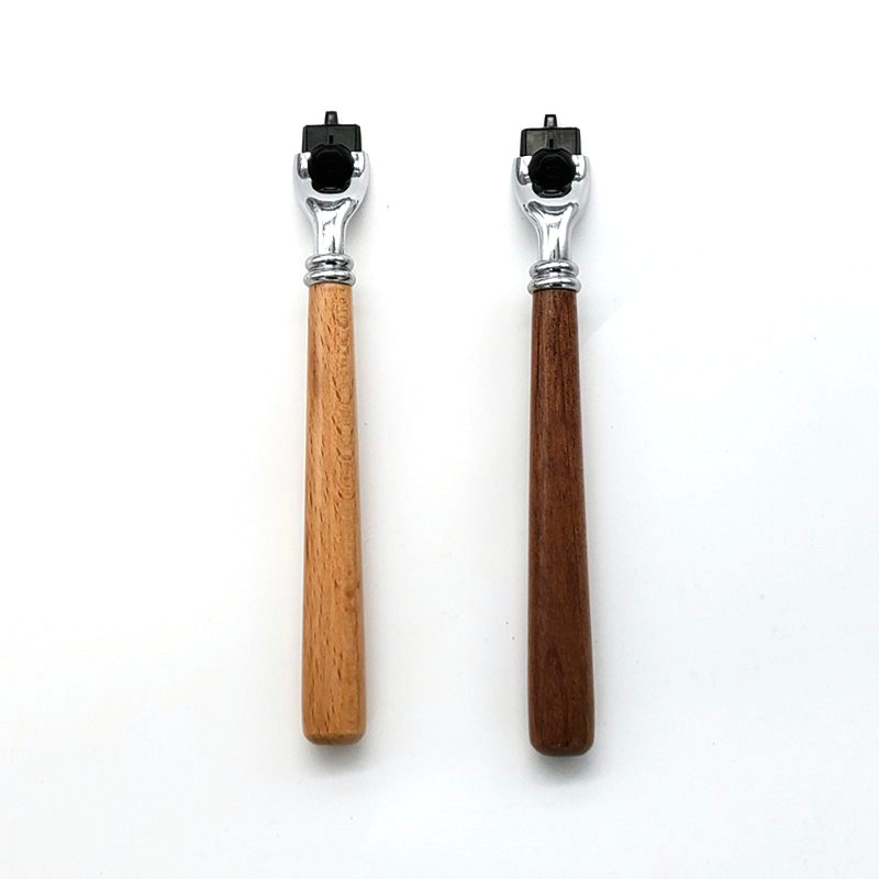 Men 's Wood long handle  Manua - огляд і ціна Straight Razor Safety