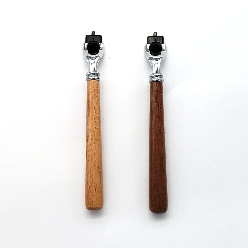 Men 's Wood long handle  Manua - огляд і ціна Straight Razor Safety