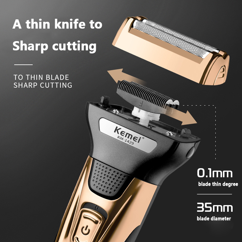 Kemei 3 In 1 Powerful Electric - огляд і ціна Men'S Face Grooming