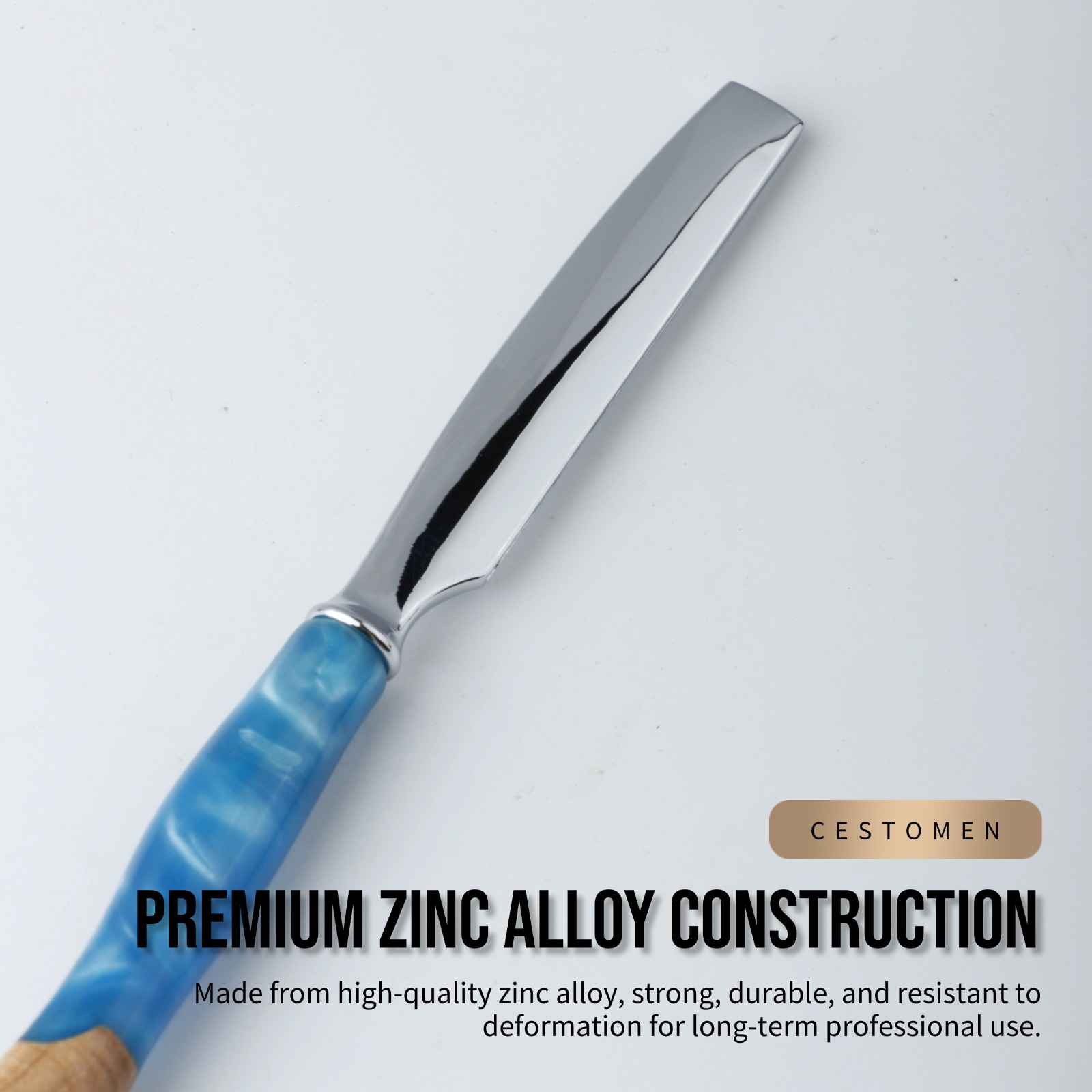 1Pcs Pro Resin Wood Handle Bar - огляд і ціна Straight Razor Safety