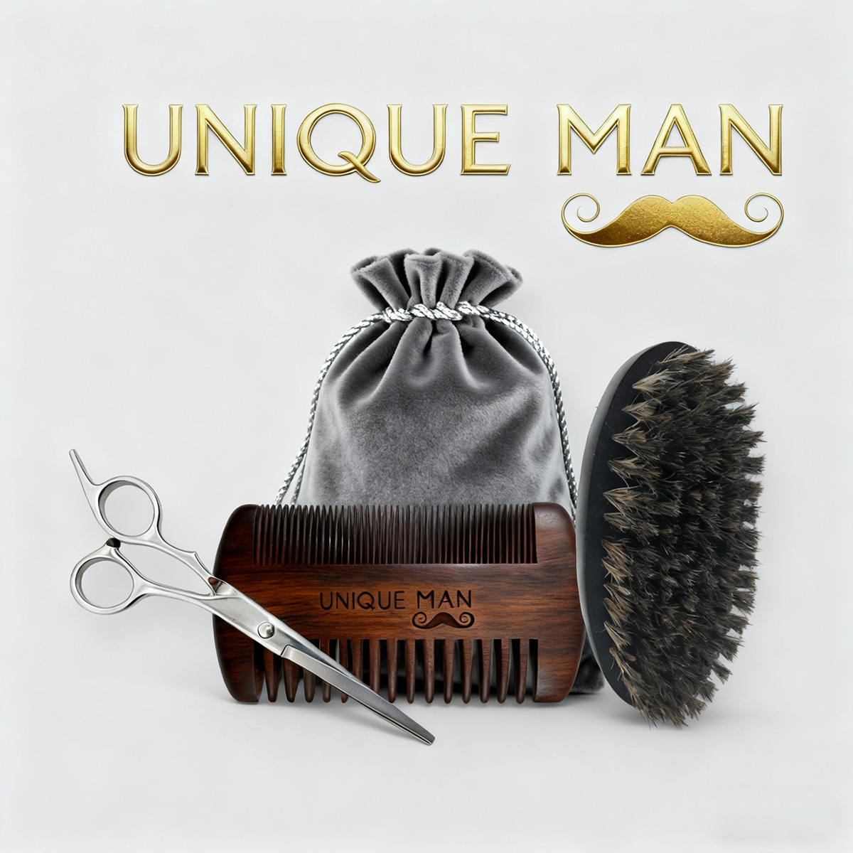 UNIQUE MAN Men's Beard Set, Bl - огляд і ціна Men'S Grooming Organizer